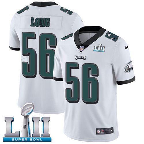 Men Philadelphia Eagles #56 Long White Limited 2018 Super Bowl NFL Jerseys->boston celtics->NBA Jersey